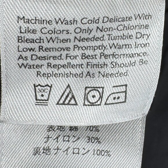 Eddie Bauer Women’s Medium Black Water Repellent Trench Coat Button Front - Picture 2 of 16